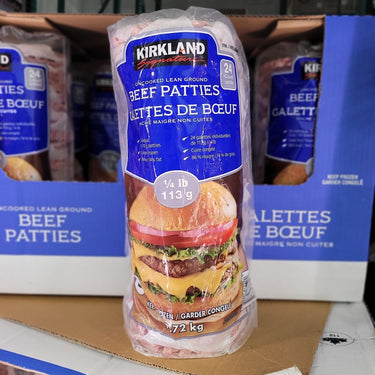 Image of Kirkland Signature Lean Beef Patties - 24 x 113 Grams